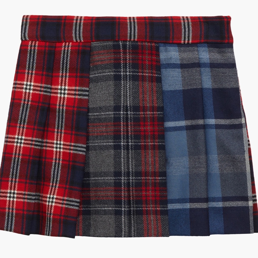 NWT Girls Dolce&Gabbana Mixed Plaids Skirt